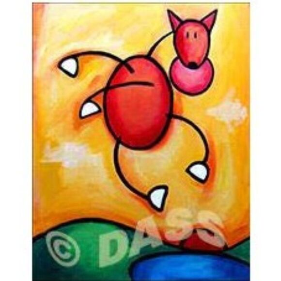 Paradise Gained Art Print for Dog Lovers NEW - Picture 1 of 1